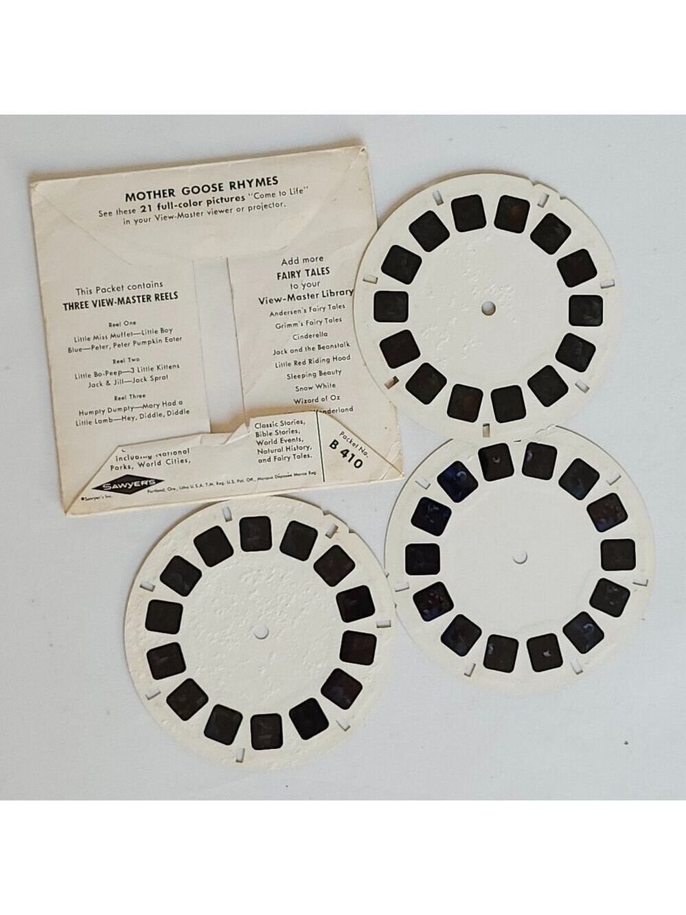 VINTAGE MOTHER GOOSE RHYMES View Master Reel Set - Picture 3 of 4